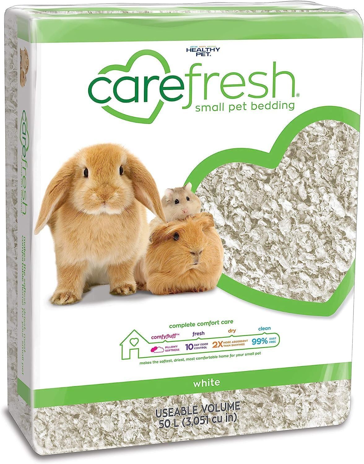 Carefresh White Natural Paper Small Pet Bedding - 50 L / white