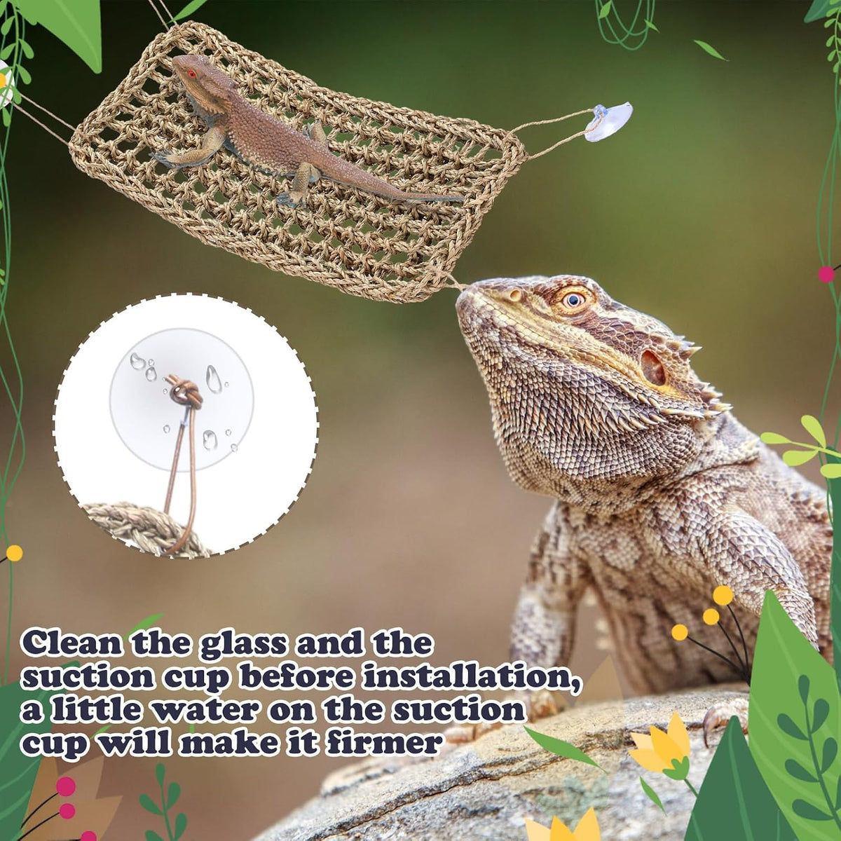 Silkfly Large Beard Dragon Hammock, Brown - 15.7 x 7.8 inch / Rectangle / as shown in the pictures - image 4