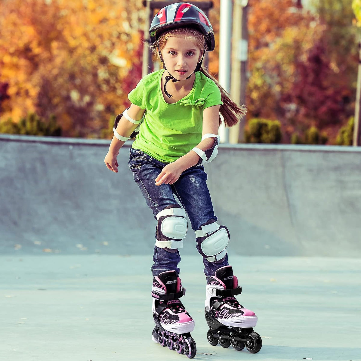 Adjustable Inline Skates for Kids Ages 4-12 – Fun for Kids & Family - Pink / Small-Little Kids(11j-13j US） - image 2