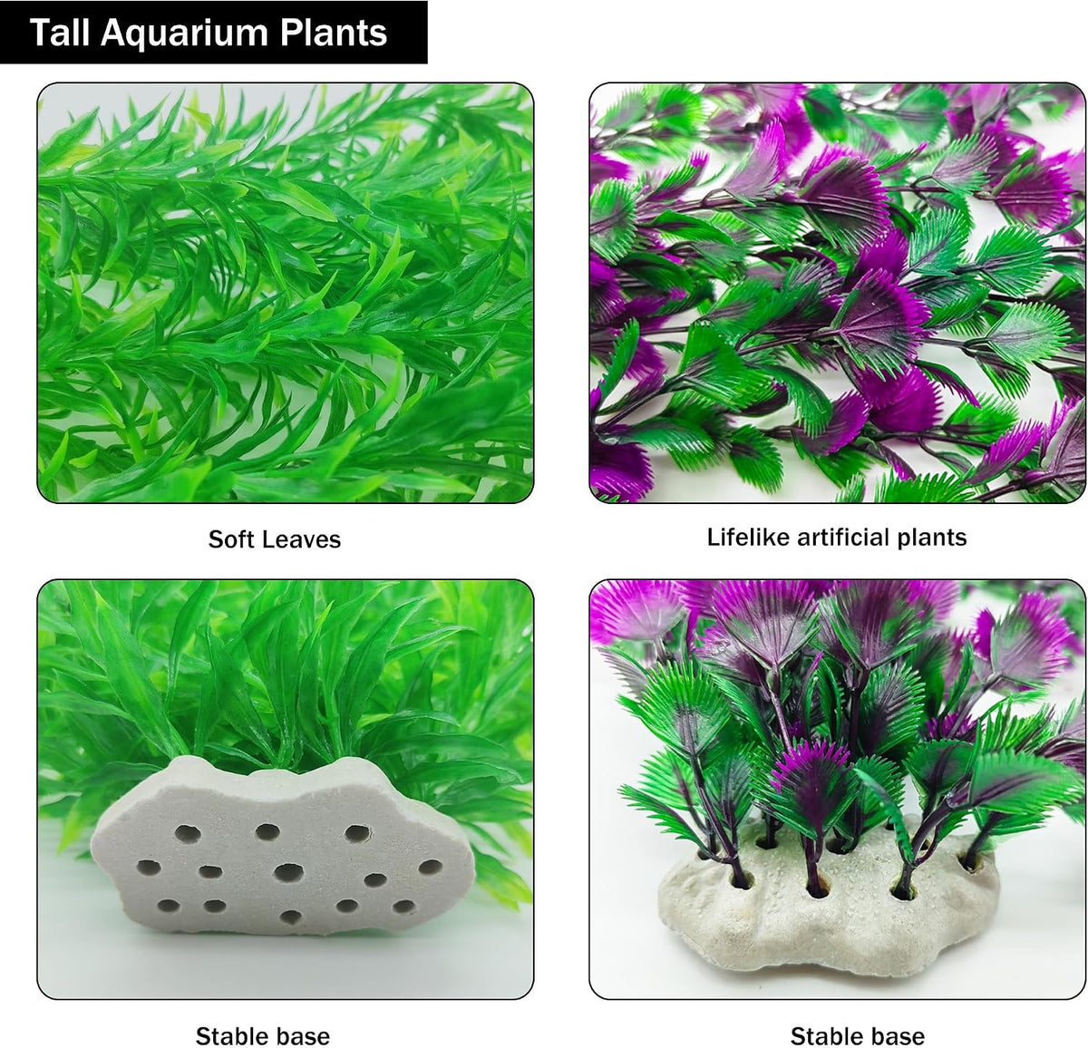 25.98 Inch Tall Aquarium Plants - Green (Style D) - image 4