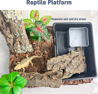 Reptile Hide Cave, Snake Hide for Ball Python & Gecko - Black / Large (1 Count) - image 4