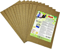 S&X Bird Cage Liners 17 x 11in, Disposable Gravel Paper Sheets - 60PCS 10" x 16"
