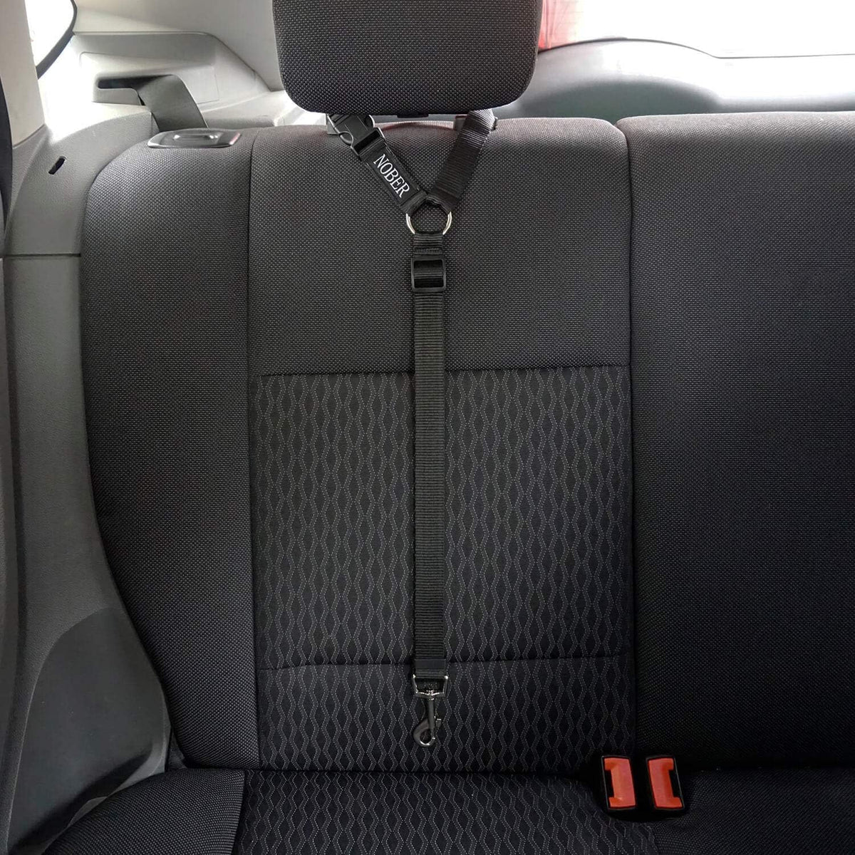 Pet Dog Cat Seat Belts, Car Headrest Restraint Adjustable Safety Leads Vehicle Seatbelt Harness 1 - 2 Pack / Black - image 2