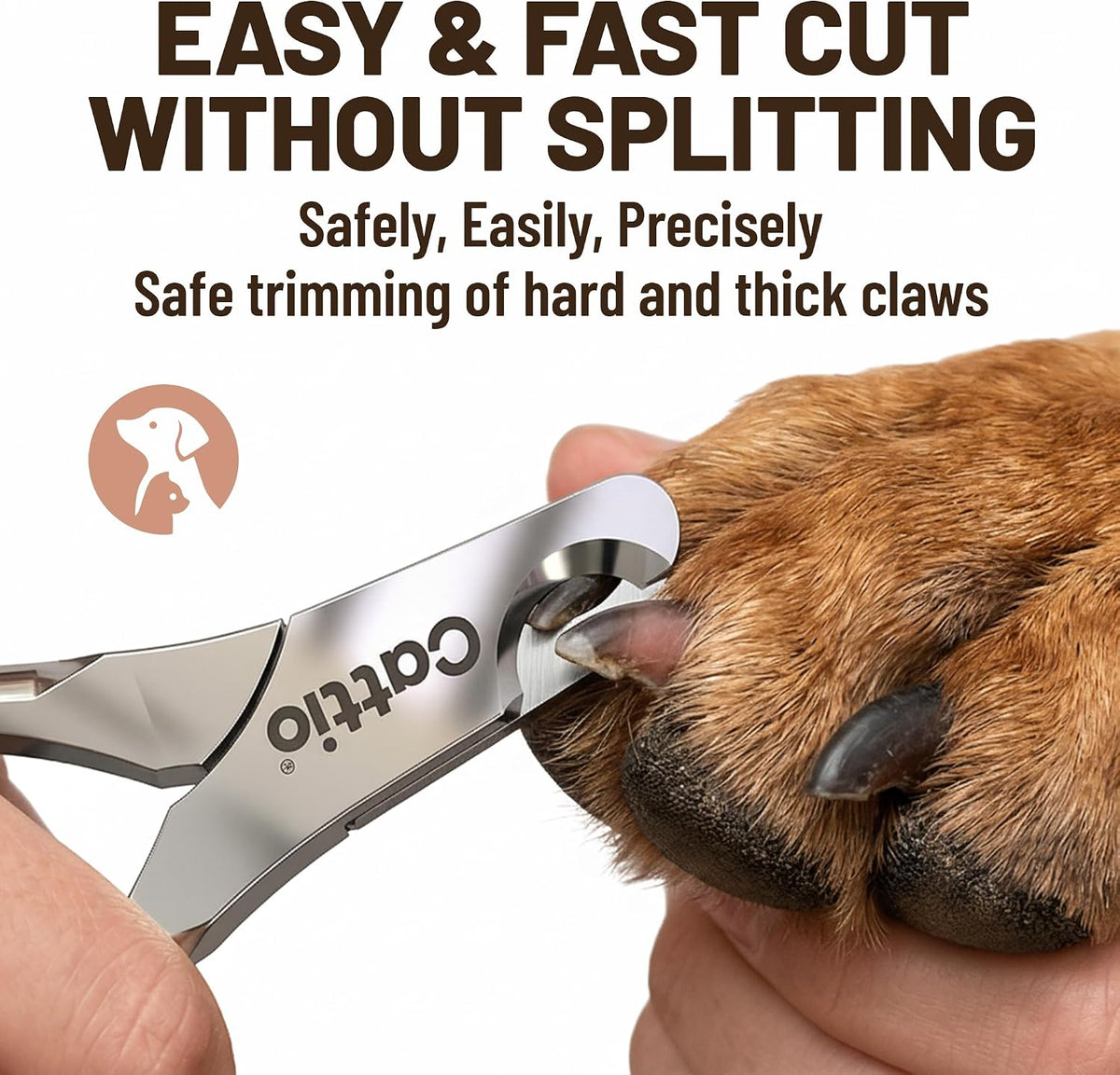 Dog Nail Clippers, All Steel Material, Built-in Spring - Matte Pet Nail Clipper - image 4
