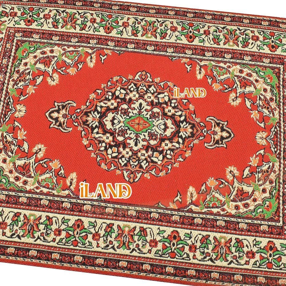 iLAND Dollhouse Rug 1/12 Scale Woven Miniature Carpet 2pcs Fragrance – Fun for Kids & Family - 2pcs Appetence - image 4
