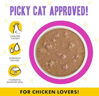 Weruva B.F.F. OMG - Best Feline Friend Oh My Gravy!, Chicken & Duck Dream Team with Chicken & Duck in Gravy, 5.5oz Can (Pack of 8)