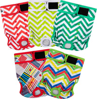 Tuiskusa Reusable Washable Dog Diapers Female - Stripes 5-Pack / X-Large - image 2