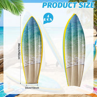 JellyArch inflatable surfboard decorations with tropical flower print, set of 4 - view 30