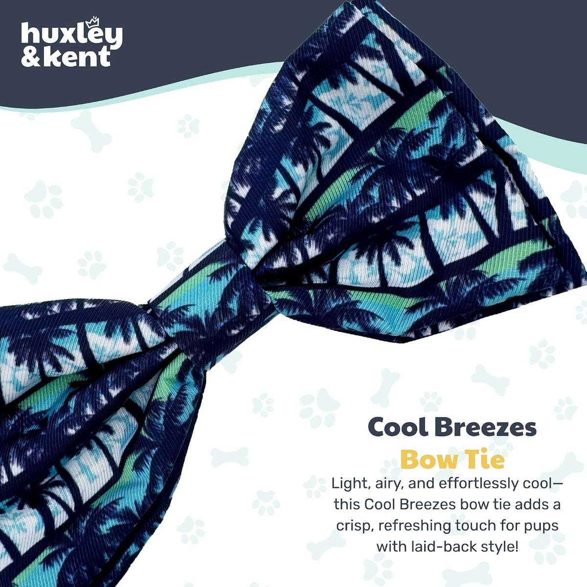Huxley & Kent Pet Bow Tie for Dogs & Cats - Cool Breezes / Small - image 2