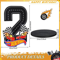 MiniInflat Race Car 5th Birthday Number Sign Centerpiece Race Car - 2nd - image 2
