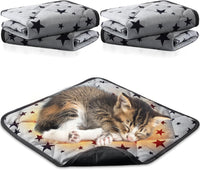 4 Pack Self Warming Cat Bed - Gray / 12'' X 12'' / Square