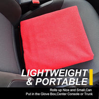 Back Seat Cover for Car Trucks Van SUV,Waterproof Rear Bench Towel Seat Covers for Dogs and Kids,Automotive Backseat Protector (Red)