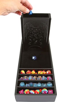 Forged Dice Co. Citadel Dice Tray and Tower, Storage Box - Black - image 2