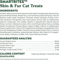 Greenies Feline Smartbites Skin & Fur Health Crunchy and Soft Cat Treats, Salmon Flavor, 4.6 oz. Pack