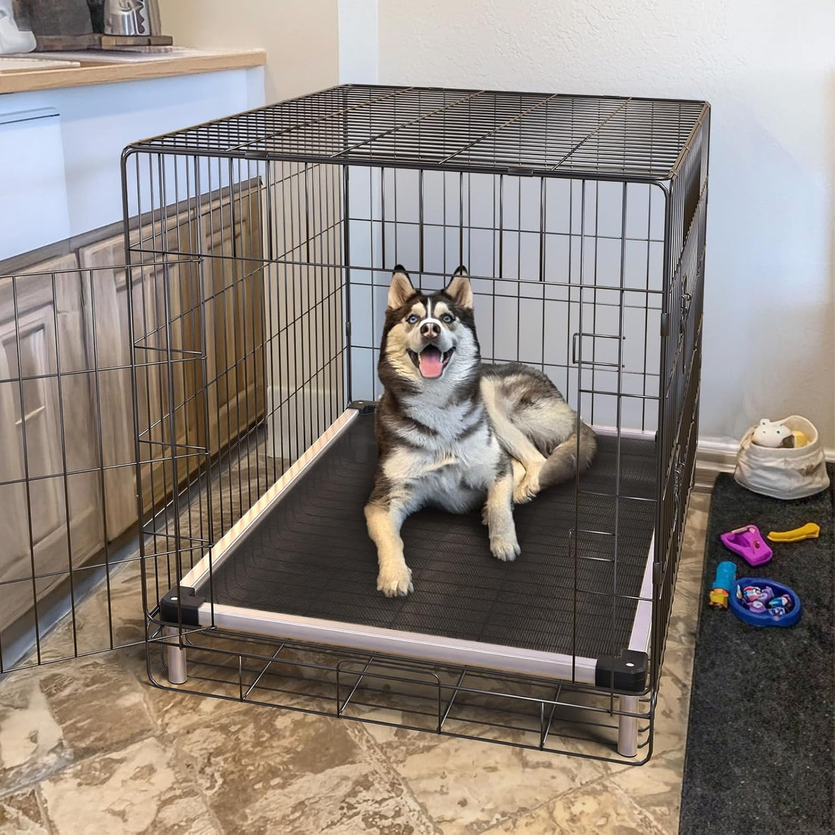 FXW TitanNest Cooling Chew-Proof Elevated Dog Bed for Medium Dogs – Essentials for Dogs - Standard Dog Bed / Medium Dog (41.0"L x 27.0"W x 5.0"H) - image 3