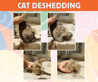 Jocomb Wooden Deshedding Brush for Dogs, Cats & Horses - Gentle Grooming Tool for Thick, Short & Wiry Coats - Dematting Pet Brush for Shedding Control & Comfort