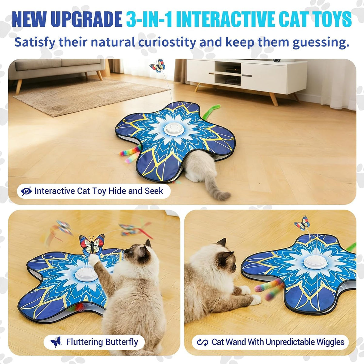 Interactive Cat Toys For Indoor Cats - Blue - image 2