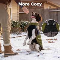 Winter Dog Coats for Small Dogs, Puppy Jacket with Harness - Green(Standard) / XX-Large - image 3