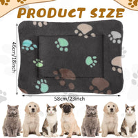 4 Pack Soft Pet Bed Mat Small Dog Crate Fleece – Essentials for Dogs - 23 x 18 Inches / Black - image 2