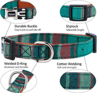 Faleela Soft &Comfy Bowtie Dog Collar - Small (Pack of 1) / Green And Red - image 2