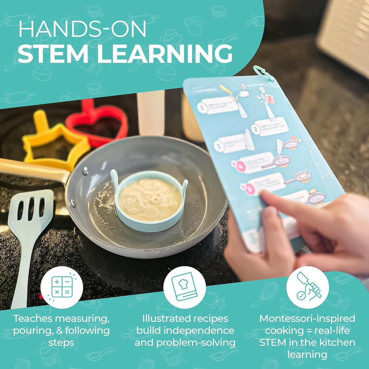 Tovla Jr. Kids Gummy Making Kit, Real Reusable Candy Science - Pancake Making Kit - image 3