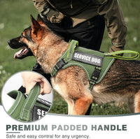 WINSEE Tactical Dog Harness - Medium / Green - image 3