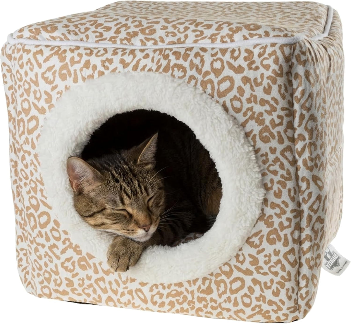 Cat Pet Bed Cave - Indoor Enclosed Covered Cavern/House for Cats Kittens and Small Pets