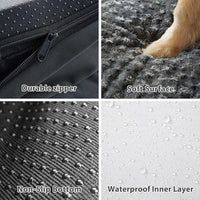 BFPETHOME Orthopedic Dog Beds for Large Dogs-Waterproof Sofa Dog Bed with Removable Washable Cover, Big Pet Bed with Waterproof Lining and Nonskid Bottom,Pet Bed for Large Dogs