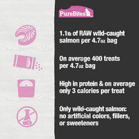 PureBites Freeze Dried Salmon Cat Treats, 4.7Oz | 134g - Jumbo Size