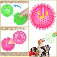 36 Pcs 2.5 in Squeaky Dog Toy Balls Spiky Dog Balls Chew Toy - 4.5in / Standard – 12 Pcs - image 4