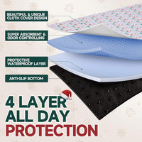 Aitmexcn Washable Pee Pads for Dogs, 24''x36'' - Christmas Santa Claus / 31*36''-2pcs - image 3
