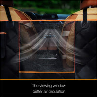 Luxury Dog Car Seat Cover for Back Seat Breathable Mesh Window Dog - Standard / BLACK - image 4