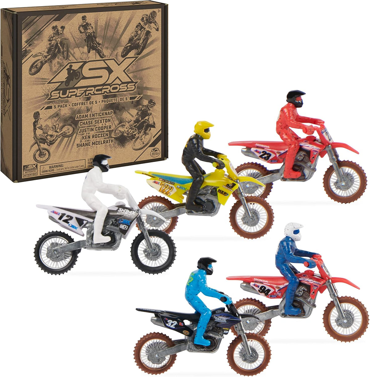 Supercross Authentic Die-Cast Motorcycles & Riders