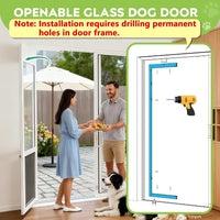 Large Dog Door for Sliding Glass Door - 81" Sliding Door / Xlarge - 3 Flap - image 3