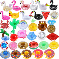 Inflatable Drink Holder 35 Pack Inflatabl Floats Floating Cup Holders