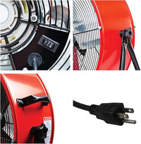 Maxx Air 24" Industrial Fan Heavy Duty - Rugged Drum Fan for Workshop - Powerful Shop Fans Heavy Duty for Industrial Use - Large Cooling Solution for Factories and Warehouses