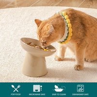 vancasso Ceramic Slow Feeder Cat Bowl - Brown - image 3