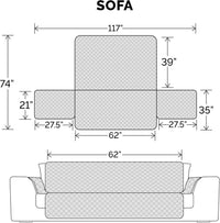 Furhaven Water-Resistant & Reversible Chair Cover Protector for Dogs - Sofa / Espresso/Clay - image 3