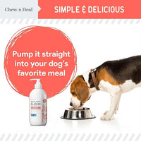 Pure Wild Alaskan Salmon Oil for Dogs - 16 oz. Pump Cap - Toxin Free Dog Fish Oil Rich in Omega-3 and 6, Vitamin D, EPA, and DHA for Healthy Skin and Coat - Pink, COHO, and Sockeye Salmon