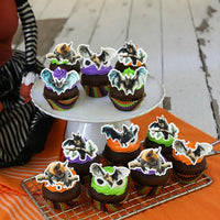 Gyufise Halloween baby shower cupcake toppers with Oh Baby ghost designs on picks - view 34