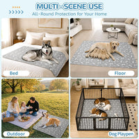 Washable Pee Pads for Dogs, 18"x24" - Gray / 18*24 Inch (Pack of 2) - image 3