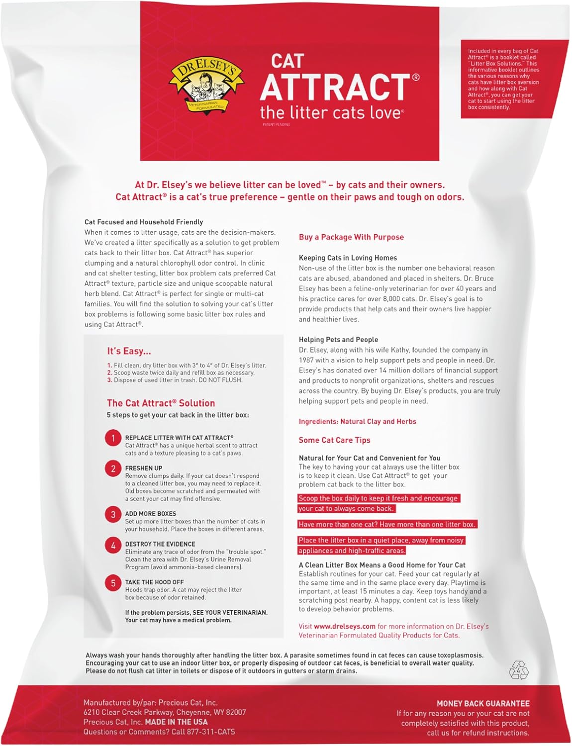 Dr. Elsey's Cat Attract Clumping Clay Cat Litter – Daily Care for Cats - 40 lb - image 2
