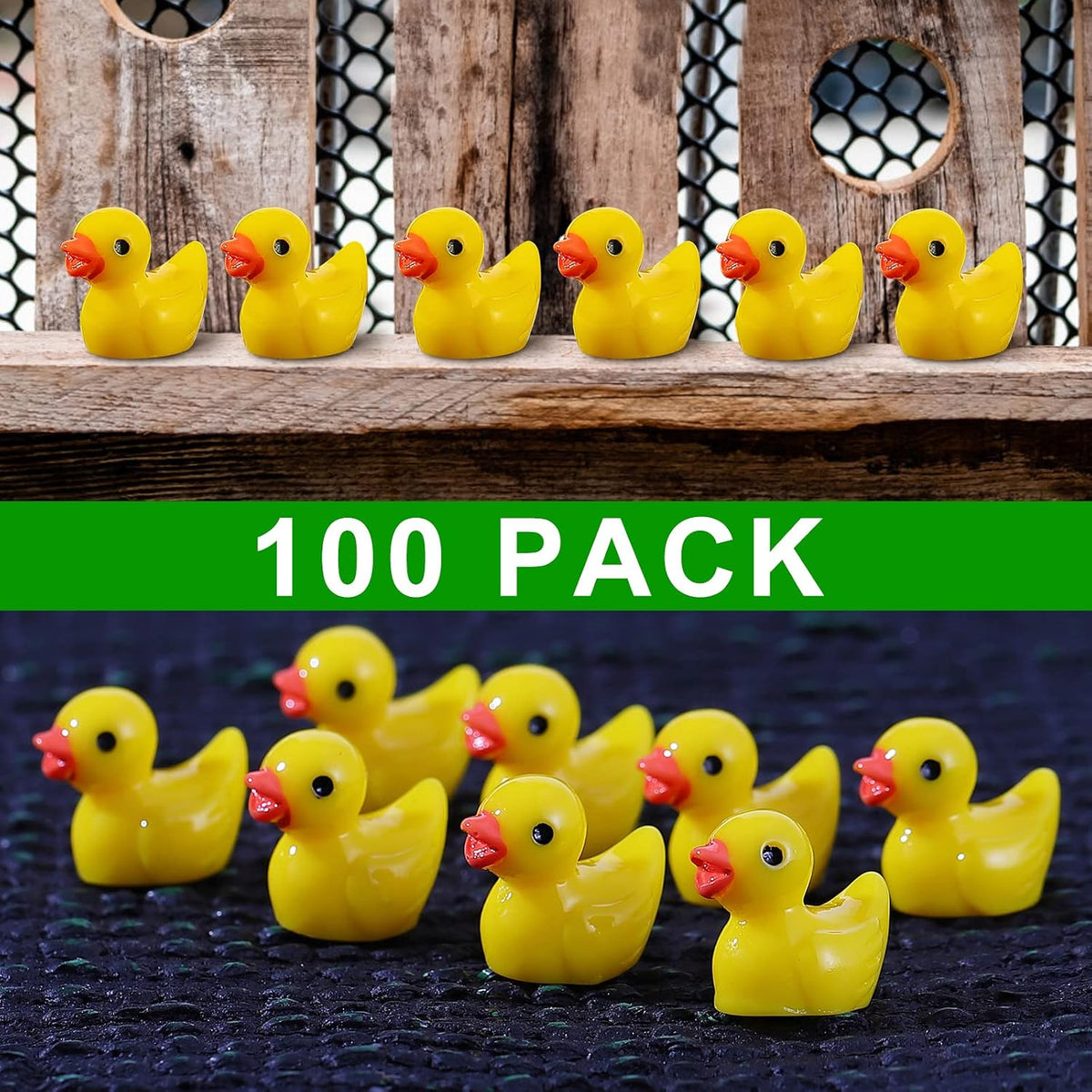 EKisemio100 Pcs Mini Resin Ducks Bulk - 100 - image 2
