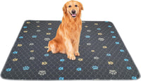 Aitmexcn Washable Pee Pads for Dogs, 24''x36'' - Colour Paws / 48*65''-2pcs