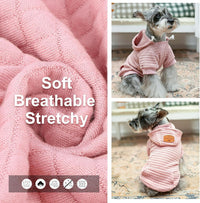 Small Dog Hoodie,Warm Winter Dog Sweater with Pocket & Leash Hole – Essentials for Dogs - Pink / M (Back: 16",Chest: 22", Neck: 13") - image 4