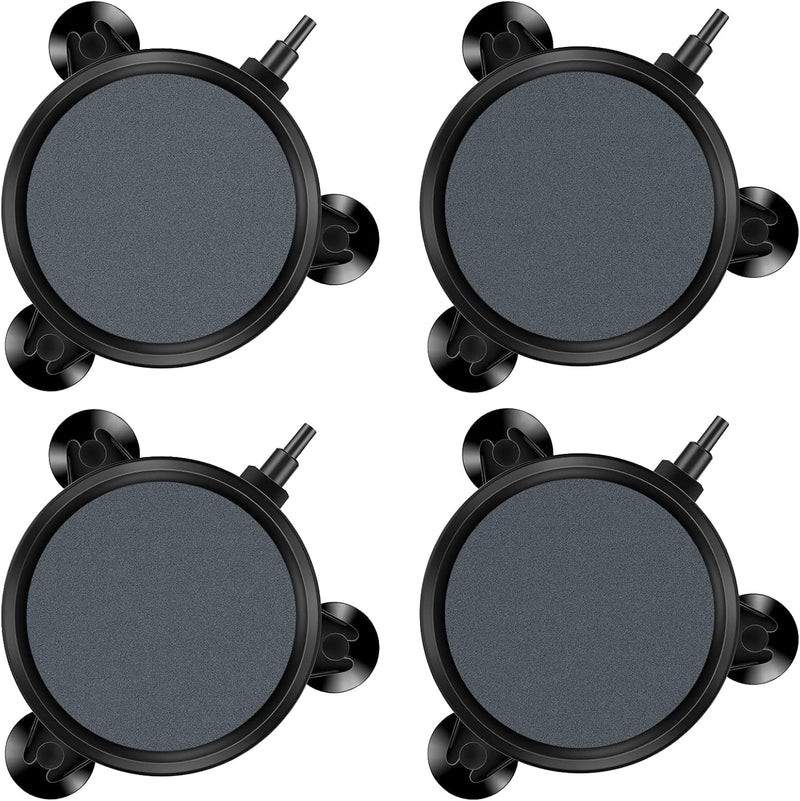 Pawfly Aquarium 4 Inch Air Stone Disc Bubble Diffuser Release Tool - 4 in 4 Pack