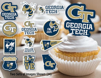 Ohio State Merch Cupcake Toppers & Decorations OSU Party Cake Decor - Georgia Tech Yellow Jackets - image 4