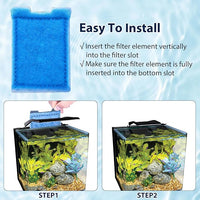 8 Pack Fish Tank Rite-Size Z Filter Cartridges Compatible with MarineLand Aquarium Eclipse Filtration Systems & Hidden Filtration System, and Fit for MarineLand Ailhouette & Portrait Filtration System