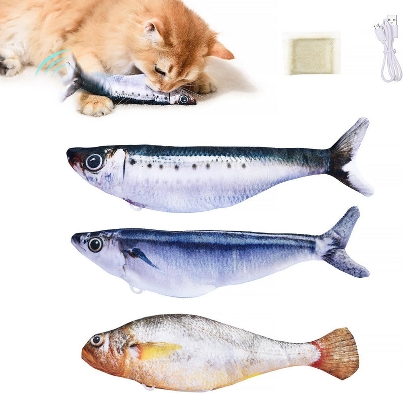 Petgravity Bite-Sized Realistic Flopping Fish Cat Toys