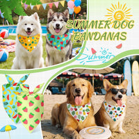 Abbylike 100 Pcs Fall Thanksgiving Dog Bandanas Bulk - Summer / 25.6 x 17.7 x 17.7 Inch - image 2